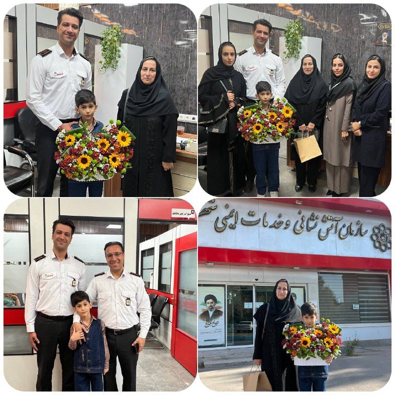 روز آتشنشان و تجلیل از آتشنشانان عزیز توسط مدیریت و کادر دبستان پسرانه پویندگان رسالت